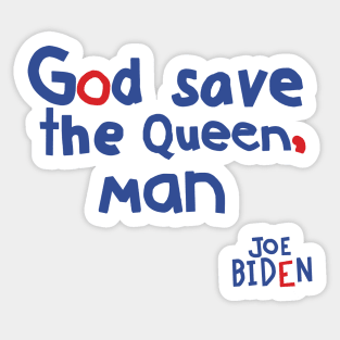 God Save The Queen Man Sticker